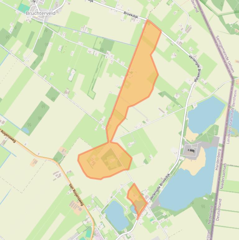 Kaart van postcodegebied 7694TC.