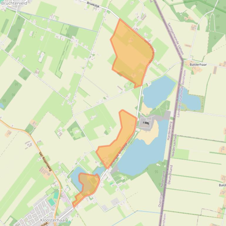 Kaart van postcodegebied 7694TG.