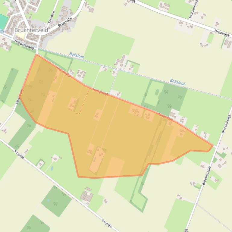 Kaart van postcodegebied 7695SG.