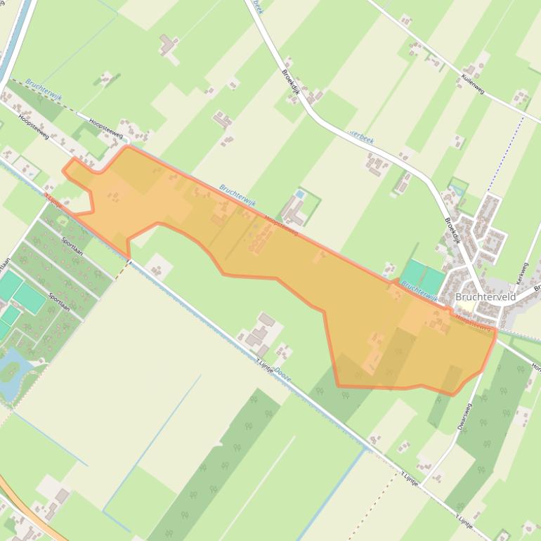 Kaart van postcodegebied 7695SJ.