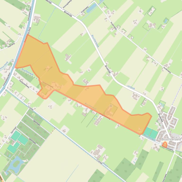 Kaart van postcodegebied 7695SL.