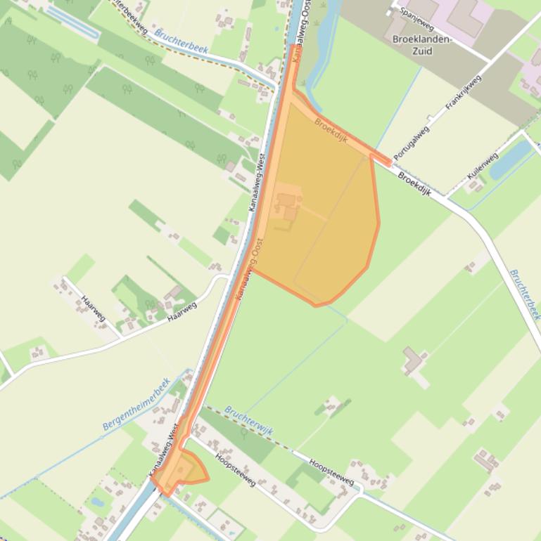 Kaart van postcodegebied 7695SM.