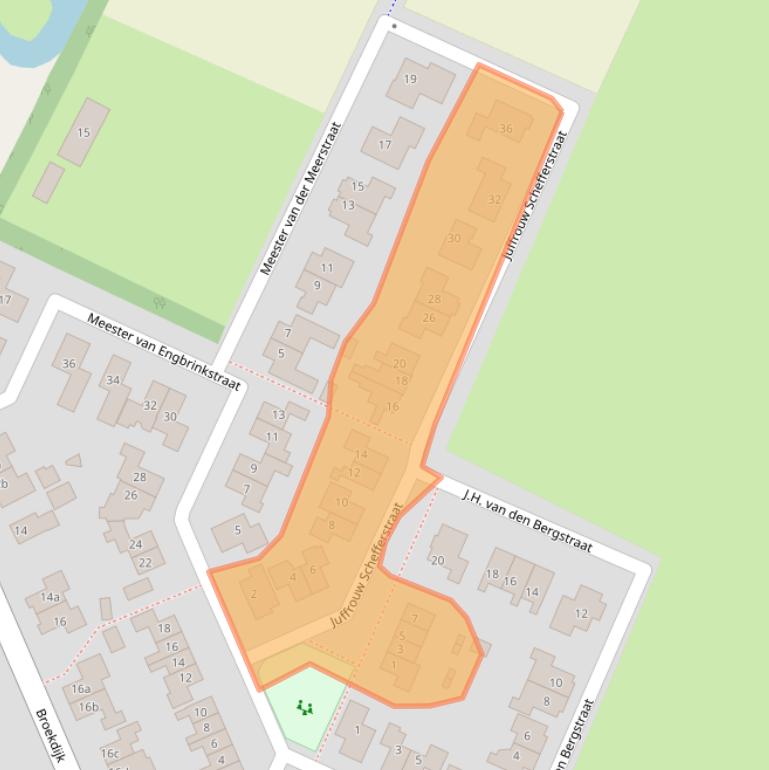 Kaart van postcodegebied 7695SN.