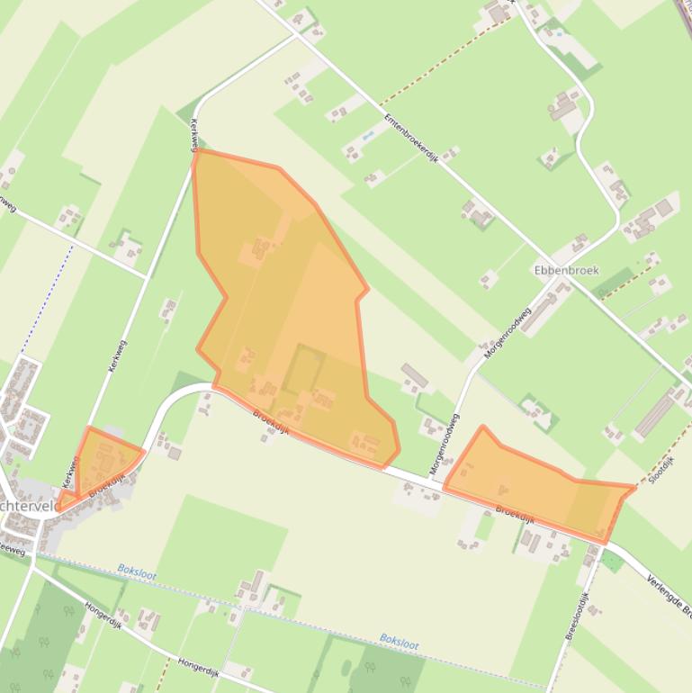 Kaart van postcodegebied 7695TE.