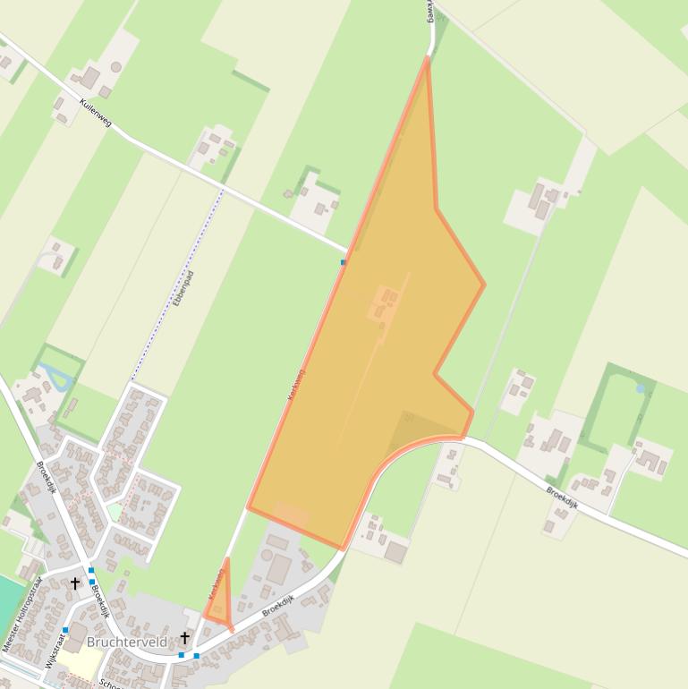 Kaart van postcodegebied 7695TG.