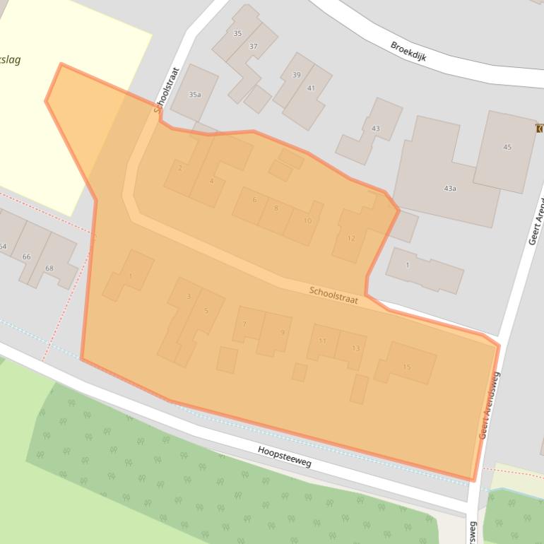 Kaart van postcodegebied 7695TH.