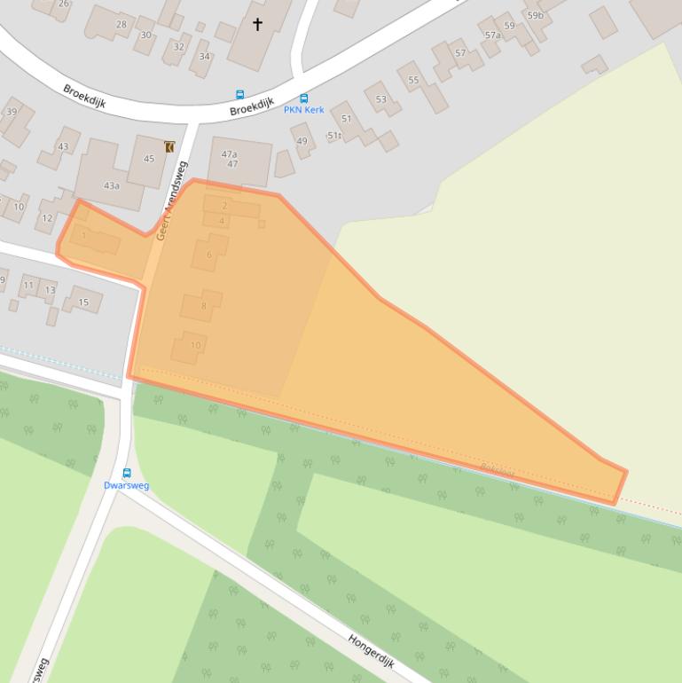 Kaart van postcodegebied 7695TK.