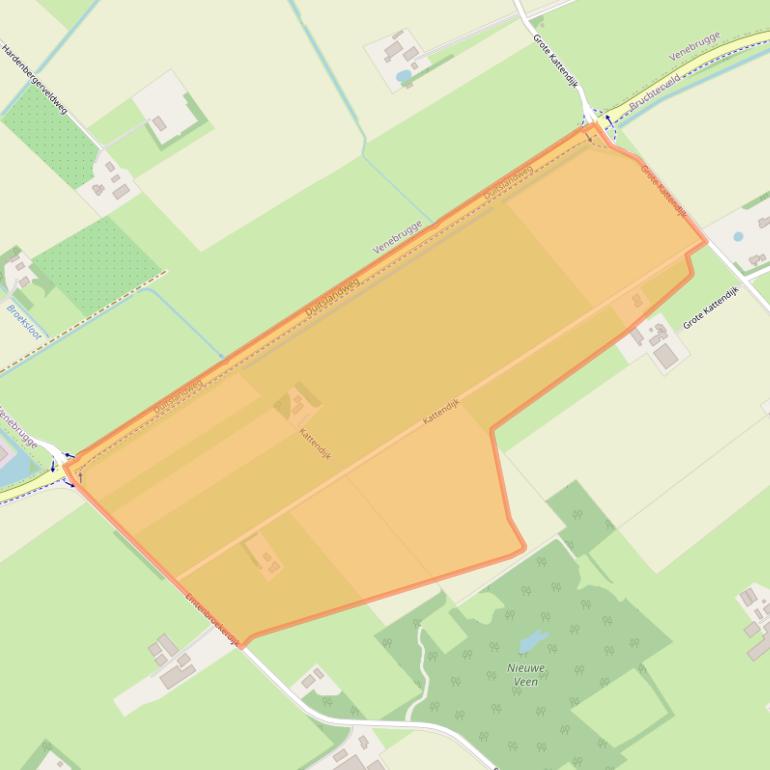 Kaart van postcodegebied 7695TN.