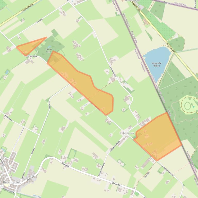 Kaart van postcodegebied 7695TV.