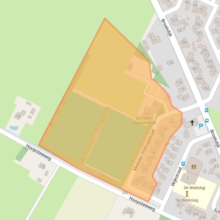 Kaart van postcodegebied 7695TW.