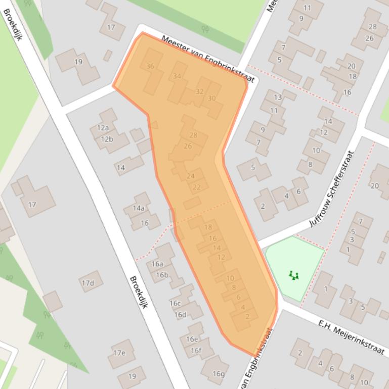 Kaart van postcodegebied 7695TX.