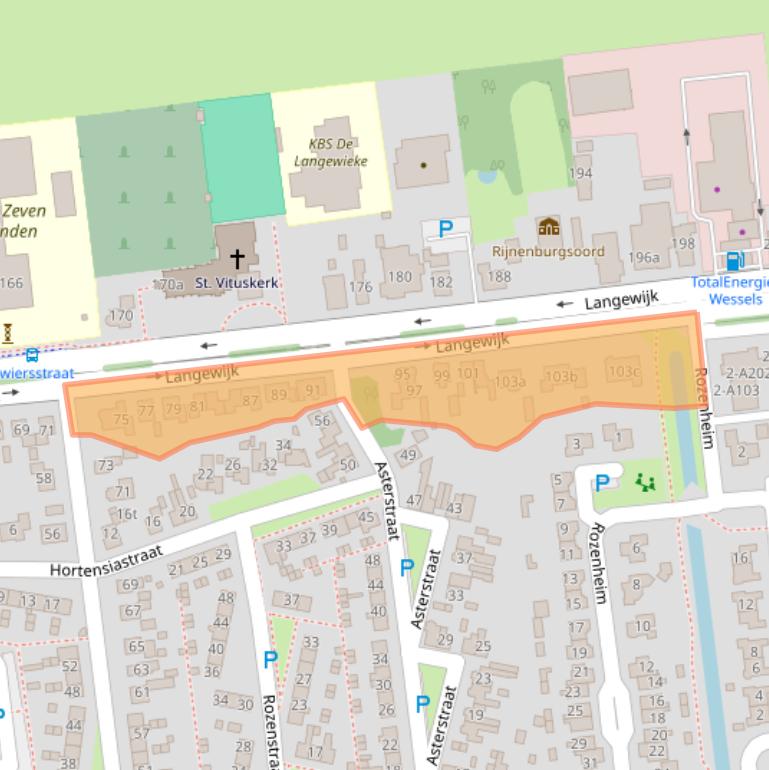 Kaart van postcodegebied 7701AC.