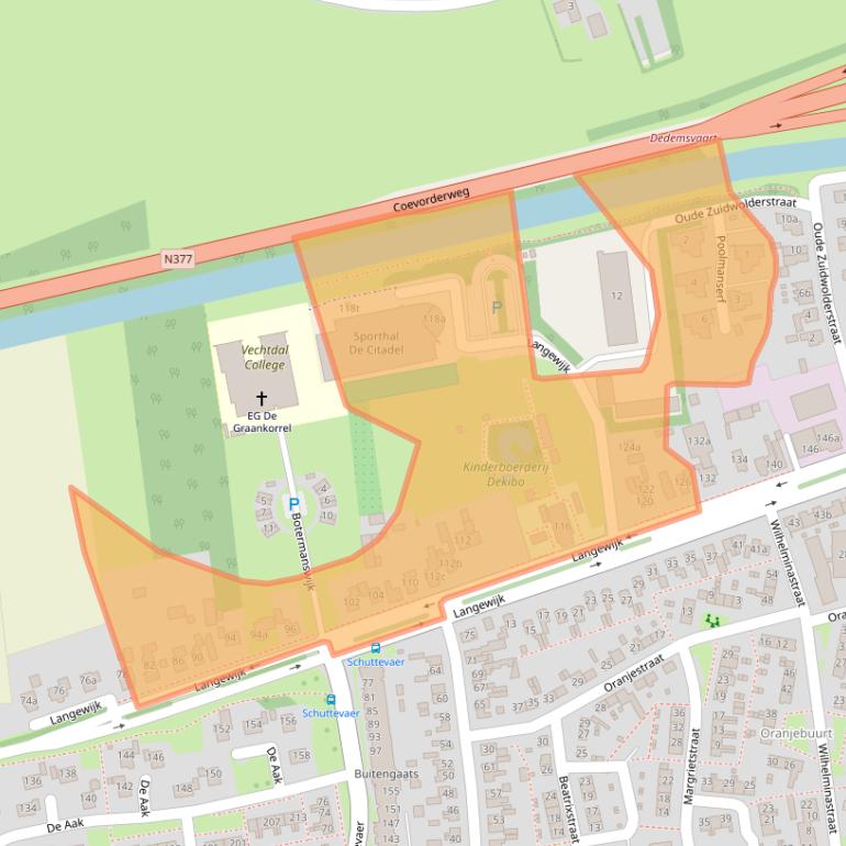 Kaart van postcodegebied 7701AH.