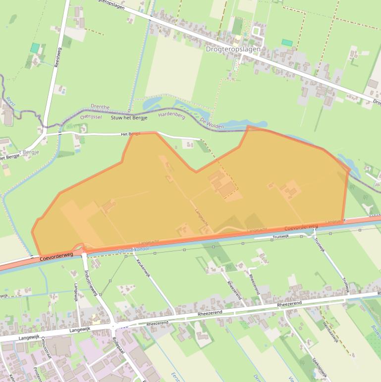 Kaart van postcodegebied 7701BA.