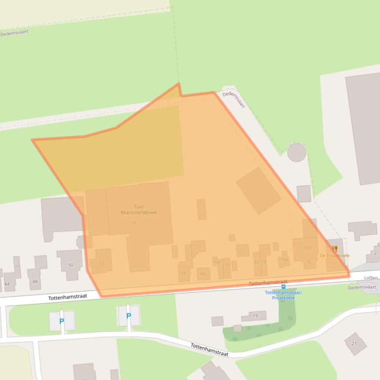 Kaart van postcodegebied 7701BP.