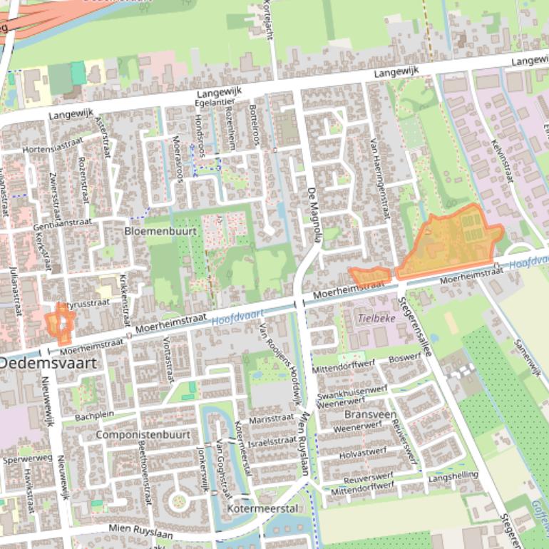 Kaart van postcodegebied 7701CJ.