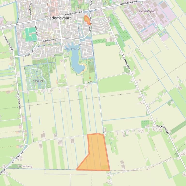 Kaart van postcodegebied 7701CL.