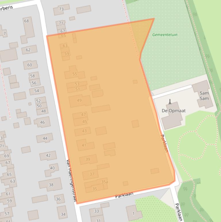 Kaart van postcodegebied 7701CN.