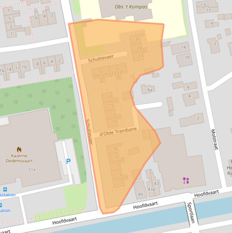 Kaart van postcodegebied 7701DC.