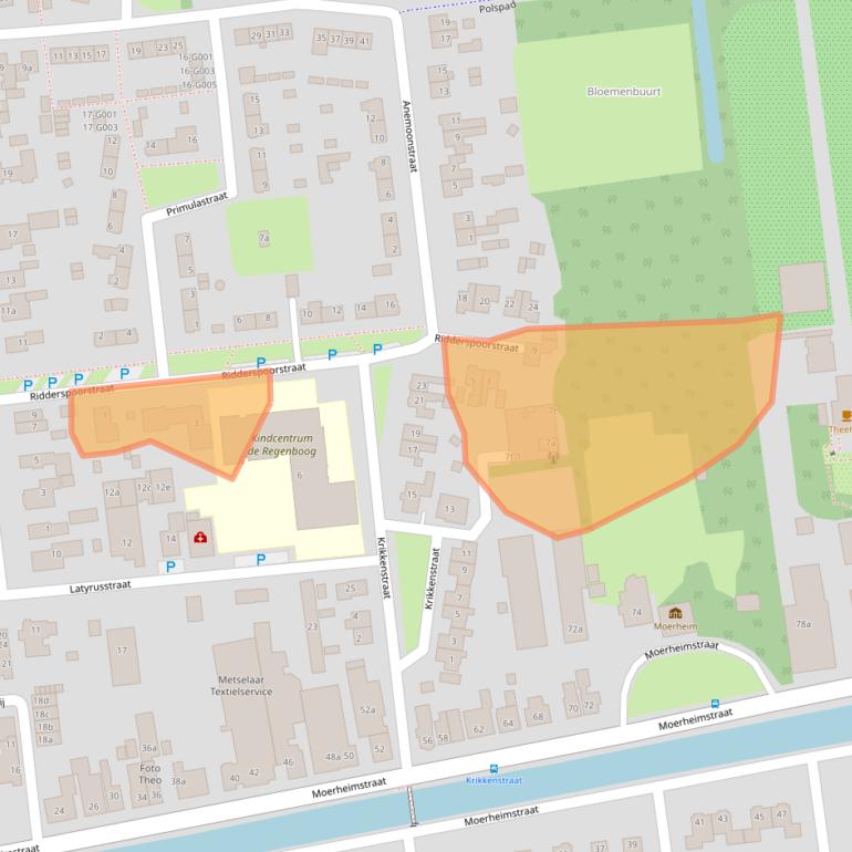 Kaart van postcodegebied 7701EC.