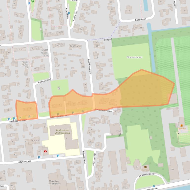 Kaart van postcodegebied 7701ED.