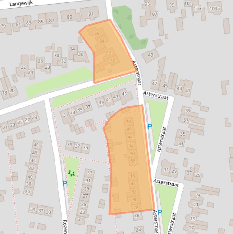 Kaart van postcodegebied 7701EX.