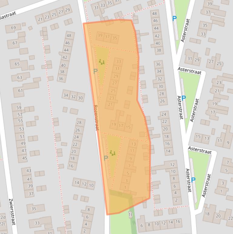 Kaart van postcodegebied 7701GA.