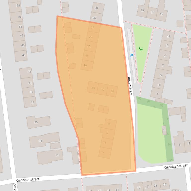 Kaart van postcodegebied 7701GB.