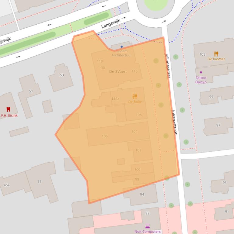 Kaart van postcodegebied 7701GP.