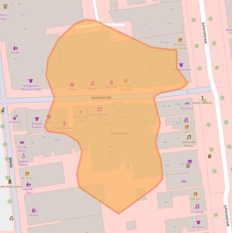 Kaart van postcodegebied 7701GT.