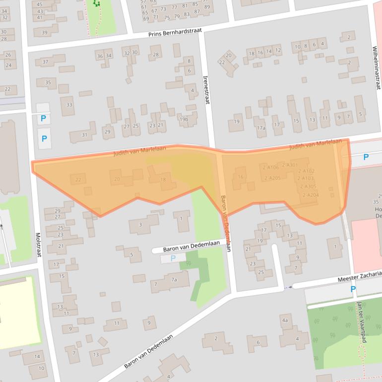 Kaart van postcodegebied 7701HW.