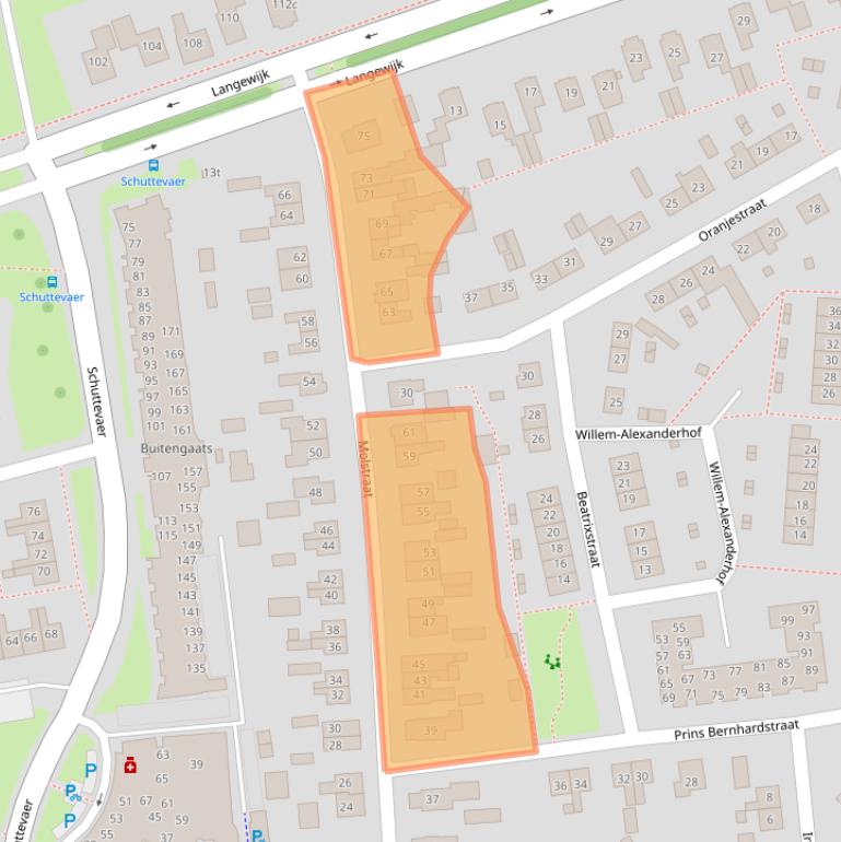 Kaart van postcodegebied 7701JB.