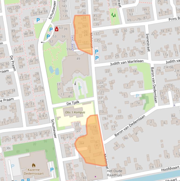 Kaart van postcodegebied 7701JC.