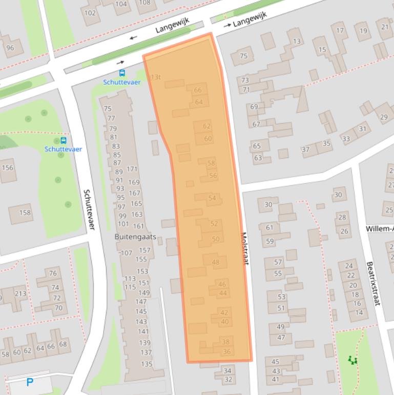 Kaart van postcodegebied 7701JD.