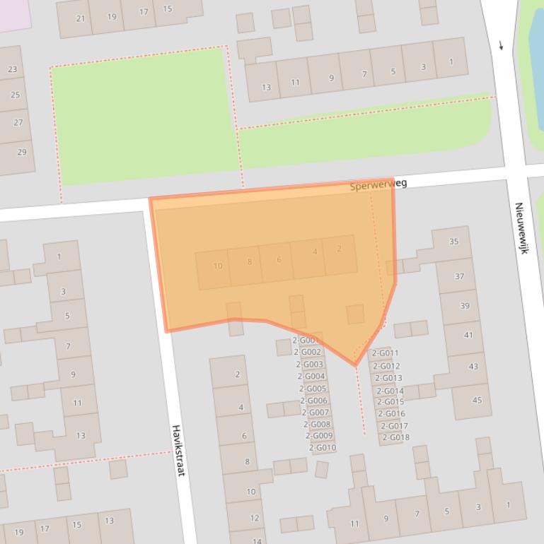 Kaart van postcodegebied 7701JW.