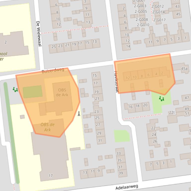 Kaart van postcodegebied 7701KD.