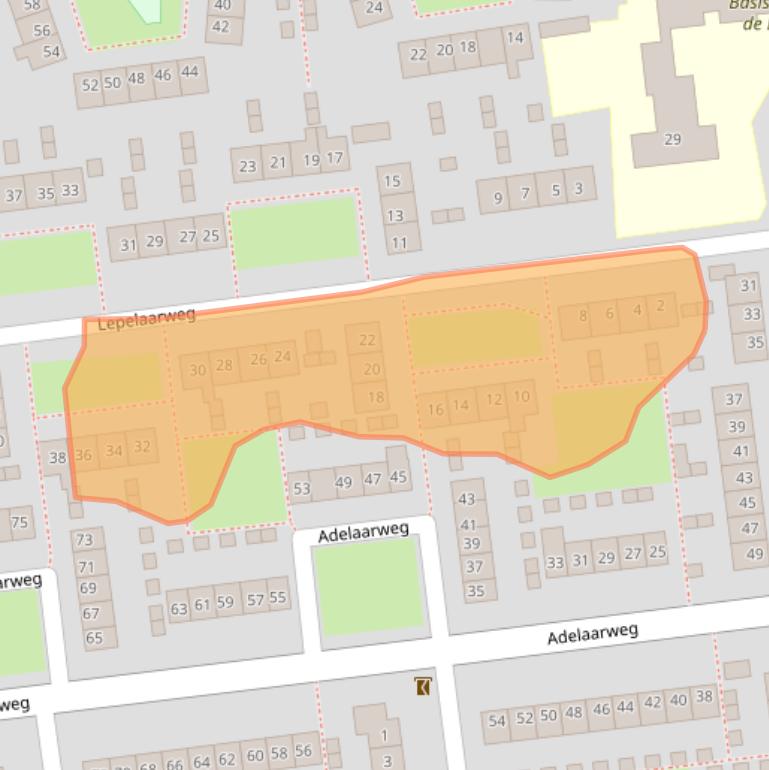 Kaart van postcodegebied 7701KH.