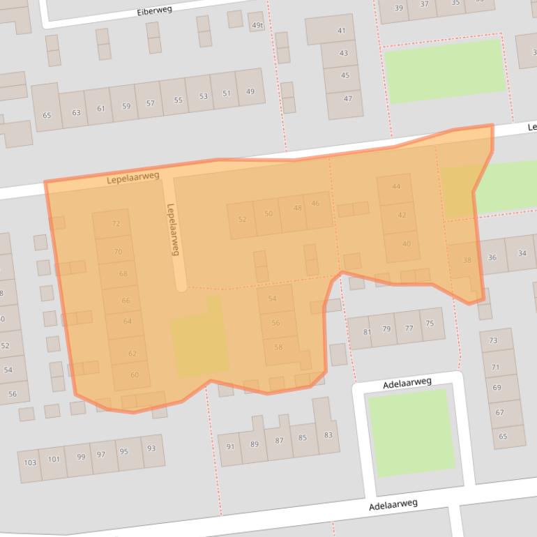 Kaart van postcodegebied 7701KJ.