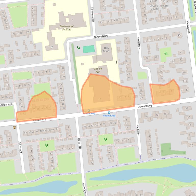 Kaart van postcodegebied 7701KK.