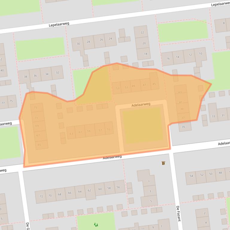 Kaart van postcodegebied 7701KL.