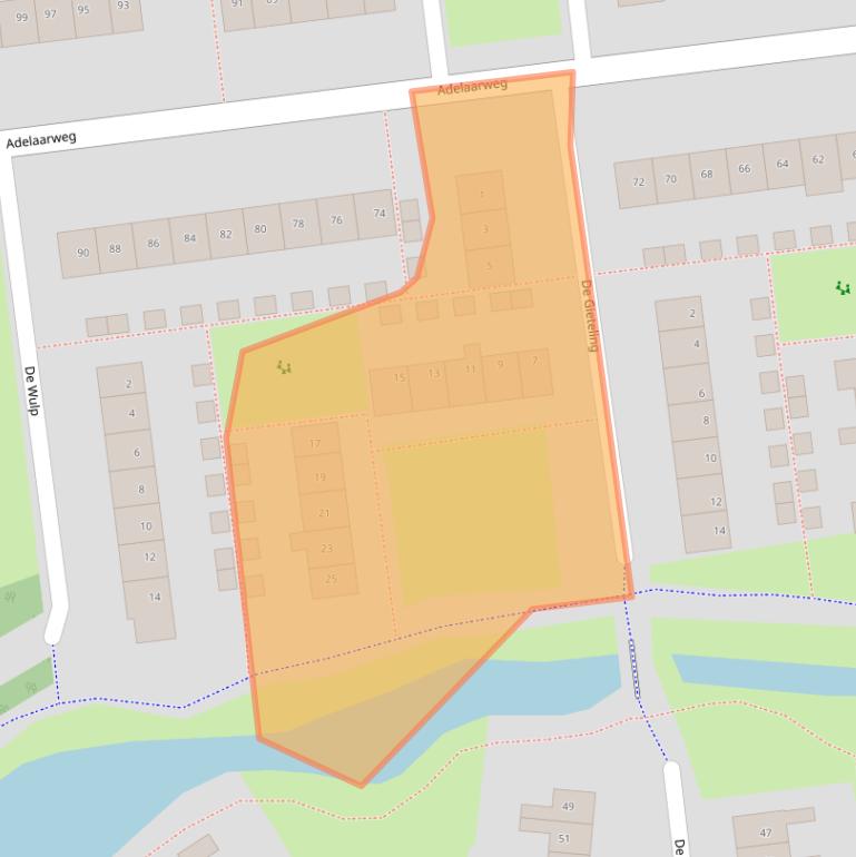 Kaart van postcodegebied 7701KT.