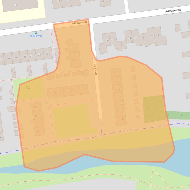 Kaart van postcodegebied 7701KZ.