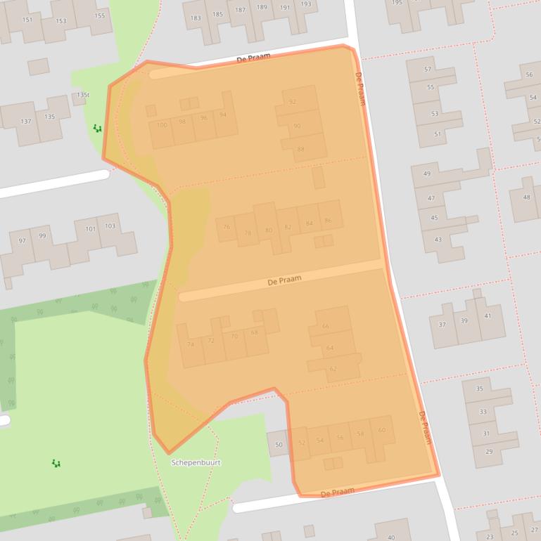 Kaart van postcodegebied 7701LN.