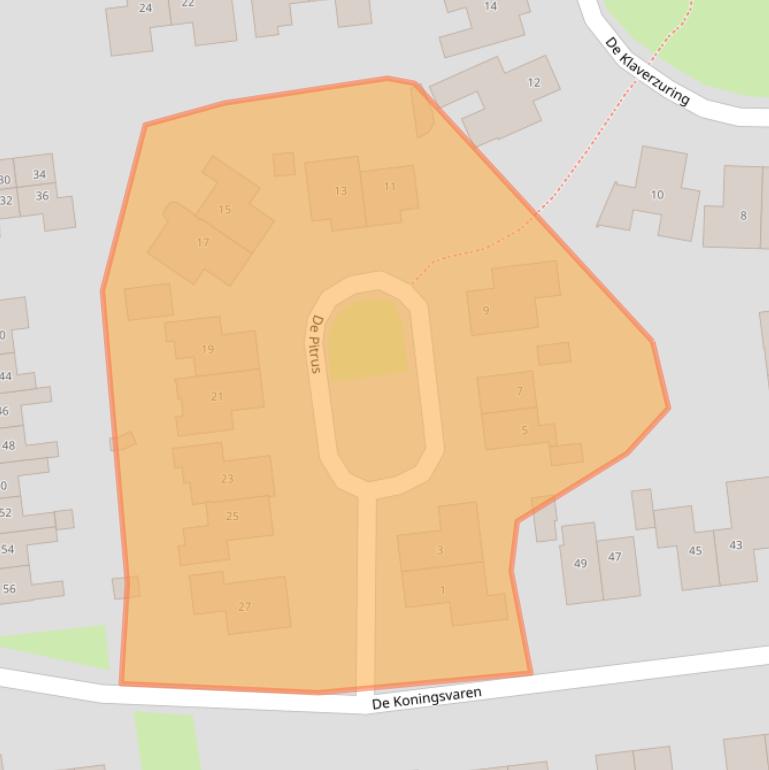 Kaart van postcodegebied 7701MS.