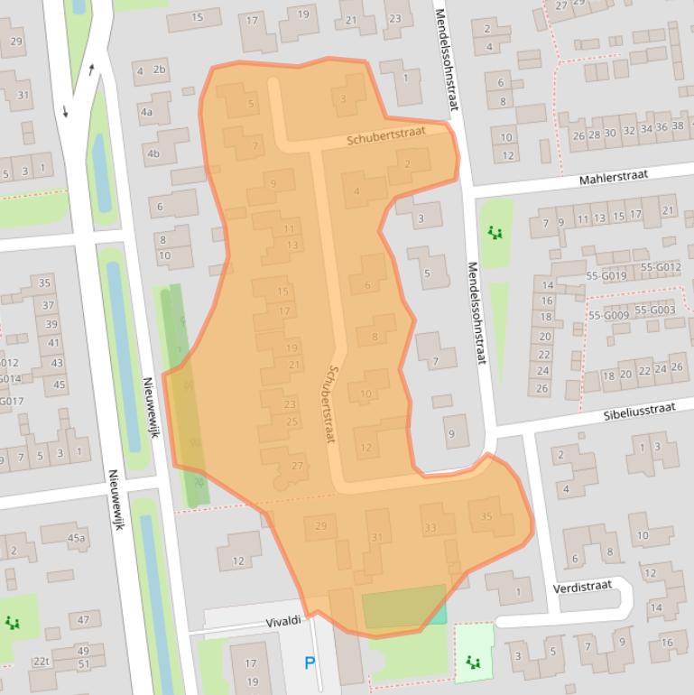 Kaart van postcodegebied 7701NA.