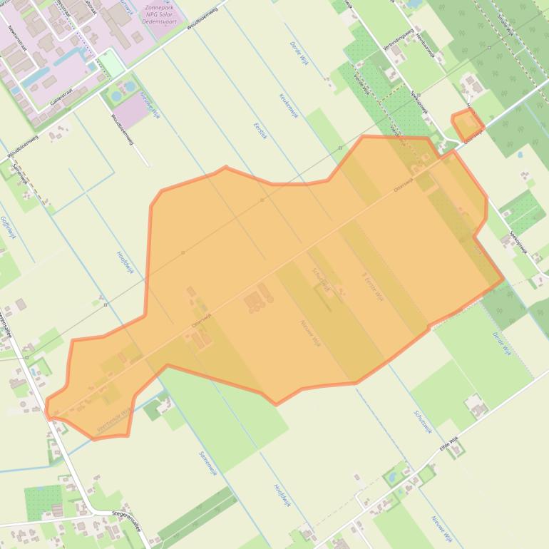 Kaart van postcodegebied 7701PC.