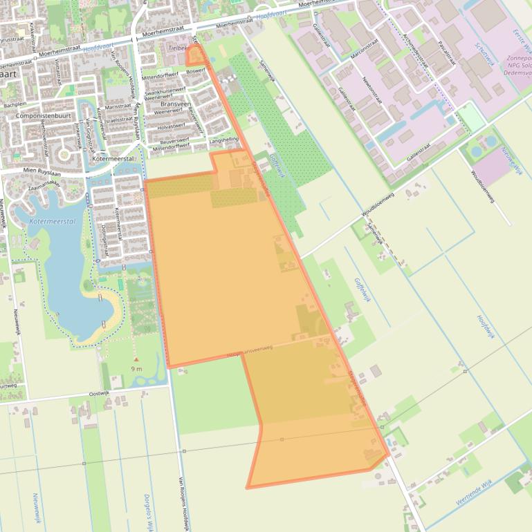 Kaart van postcodegebied 7701PJ.