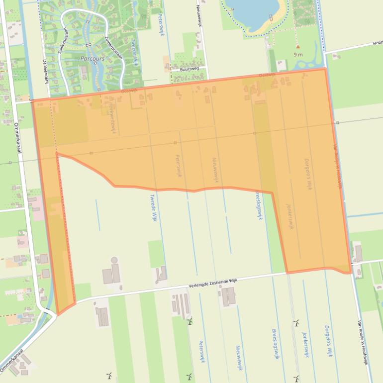 Kaart van postcodegebied 7701PS.