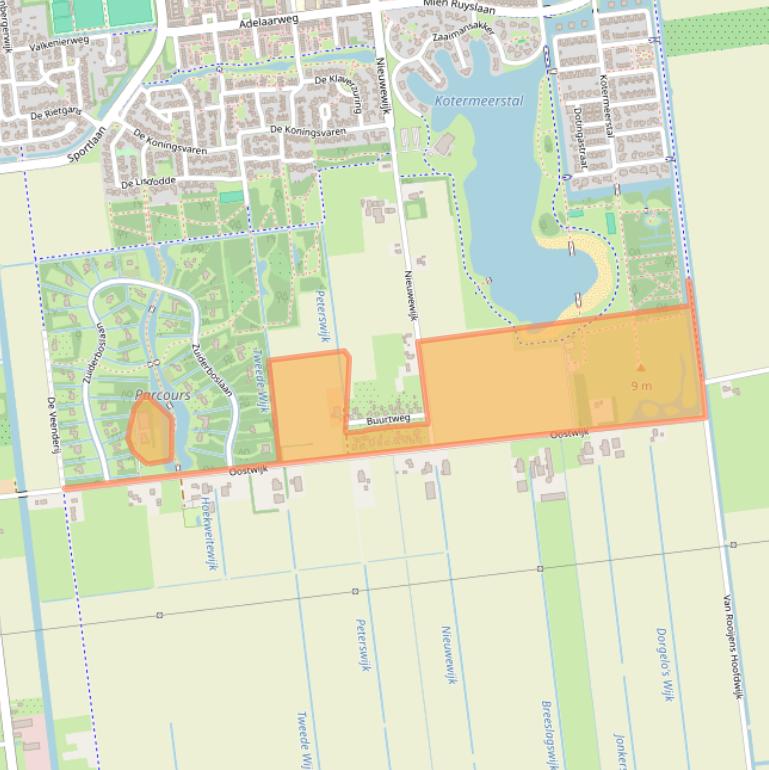 Kaart van postcodegebied 7701PT.