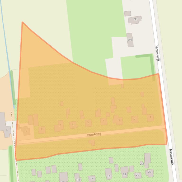 Kaart van postcodegebied 7701PV.